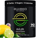 Dr Ekberg euLyte Hydratation instantanée Electrolytes Poudre Zéro sucre Carb Calorie Lemon Lime Drink Mix • 80+ Minéraux Magnésium Potassium Trace de calcium Minéraux • Jeûner Keto Stevia • 90 portions