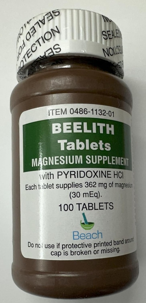 Tabletten magnesium supplement met en pyridoxine HCL - 100 elk - Koop verpakkingen en SAVE (verpakking van 2)
