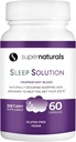 Health Sleep Solution, Sleep Supplement for Adults, Magnesium and Melatonin for Sleep Provides Natural Sleep Support, Vegan Ingredients, Gluten-Free Magnesium Sleep Supplement, 60 Capsules