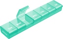AUVON Weekly Pill Organizer with Efffortless Opening Design, Arthritis Friendly Pill Box, BPA-Free Pill Organizer 7 Day, Cute & Portable Pill Case pour les vitamines, suppléments et médicaments