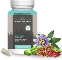 Mountain Peak Nutritionals Sleep Easy - Sleep Support Supplement Promoting A Relaxed & Calm Mood - 5-HTP, Aminozuren, Melatonine, & Magnesium - Hypoallergeen Dieetsupplement (60 capsules)