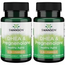 Swanson Dhea en Pregnenolone Complex 60 Veg capsules (2 verpakkingen)