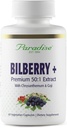 Paradijs Kruiden Blauwe bosbes met Goji & Chrysanthemum Supplementen, Super Potent, Ultra Pure, Non-GMO, Glutenvrij, Veganistisch, 60 Vegetarische Capsules