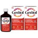 Geritol Liquid Vitamin and Iron Supplement, Energy Support, Bevat hoge potentie B-Vitamins en ijzer, Aangename Proeverij, Gemakkelijk te slikken, Geen kunstmatige zoetstoffen, Niet-GMO, 12 Oz, 2 Pack