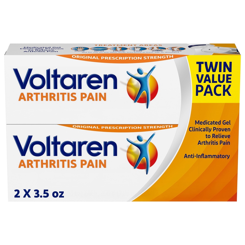 Voltaren Artritis Pijn Gel voor Krachtige Topische Artritis Pijnverlichting met Diclofenac - NIEUW Easy Open Cap - 100 g x 2