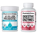 KEUZE van de arts - Optimale Gut Health Bundle: 60 Miljard Probiotic 60ct + Digestieve Enzyme 180ct voor Digestieve Comfort en Immune Ondersteuning - Waardebundel