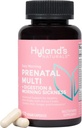 Hyland's Easy Morning Prenatale Multivitamine en Digestieve Gezondheid en Morgen Ziekte Relief, 60 Vegan Capsules met Folaat, Choline, Zink, Gemberwortel, Prebiotica en Algen DHA
