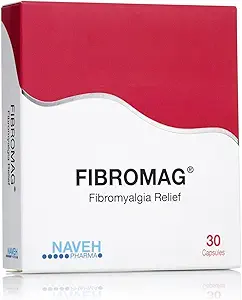 NAVEH PHARMA FIBROMAG - Fibrodyalgie Pijn en vermoeidheid Verlichtingssupplementen Natuurlijke snelwerkende Uitgebreide Release Fibrodyalgie & Artritis Ondersteuning voor Spierpijn, Uitputting 30 Ct.