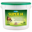 Farnam Super 14 gezonde huid en jas supplement voor paarden, houdt jasjes glanzend en glanzend jaar-Ronde 5 pond, 80 dagen aanbod