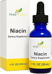 Liquid Vitamin B3 Drops - Cold Processed Niacin Supplement, Supports Tongue & Skin Health - Vegan, Non-Alcoholic and Quality Tested.- 1 Fl. Oz, 36 Servings