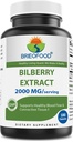 Brieofood Bilberry Extract 2000 mg per portie 180 capsules