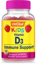 WellYeah Kids Vitamine D3 Gummies - 1000 IE (25 mcg)- Ondersteunt botsterkte en immuniteit - Non-GMO, Glutenvrij - Aardbei smaak - Voedingssupplement - 60 Serven