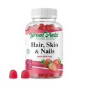 Greenfield Nutritions - Halal Biotin Gummies Vitamine voor haar, huid en nagels, ondersteunt vet Metabolisme, haargroei, sterke nagels & heldere huid, gelatine vrije, niet-GMO, en glutenvrij - 90 Gummies