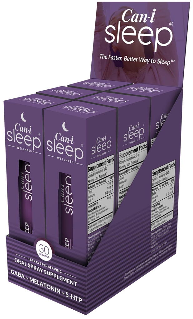 Snelste slaapspray Werken in 10 minuten, beste slaaphulp voor volwassenen, Relaxium door de nacht met Can-i Slaap alle natuurlijke slaap vitaminen - 180 porties