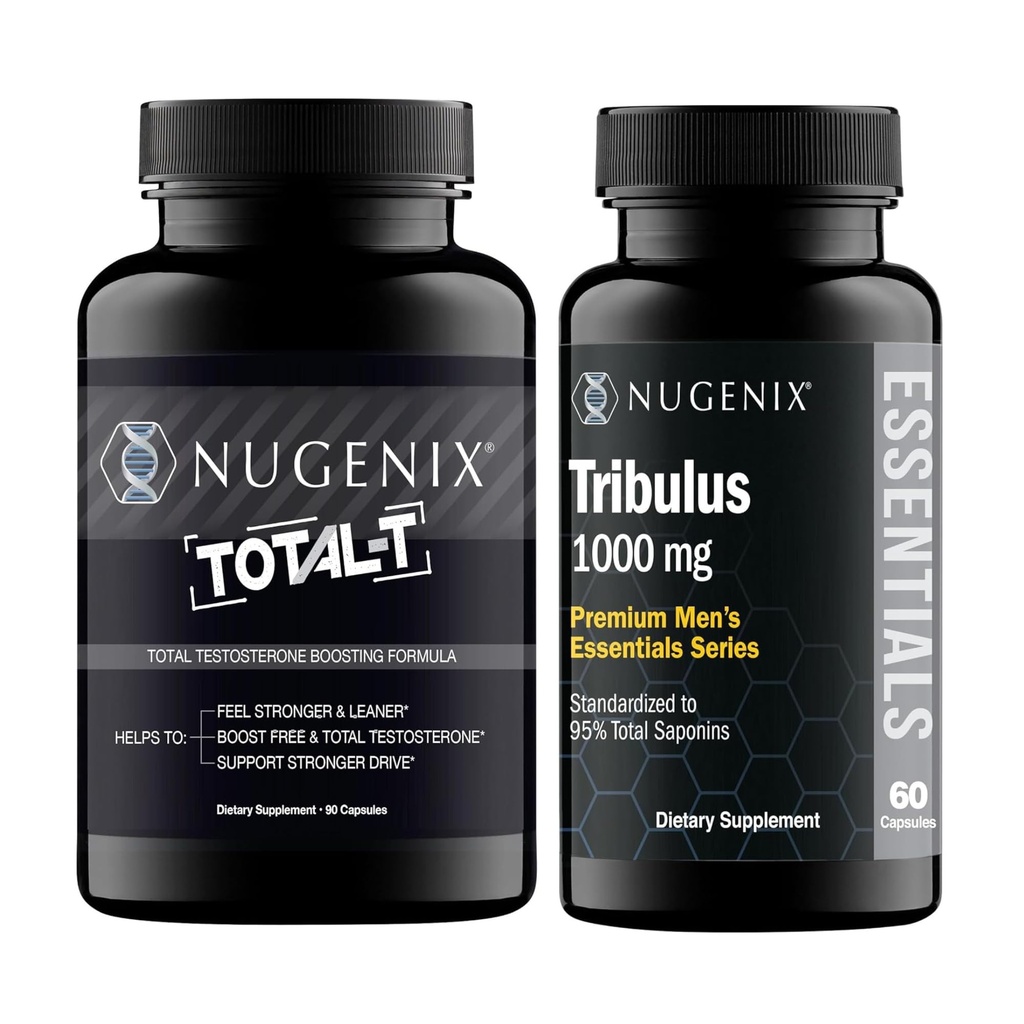 Nugenix Essentials Tribulus Terrestris Extract en Total-T Testosteron Booster voor mannen