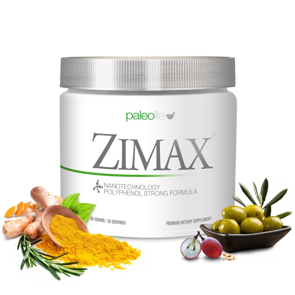ZIMAX Super ANTIOXIDANT - 100% natuurlijk - Hoge Absorptie Curcumine, Rozemarijn Extract, Grape Seed Extract, Olive Leaf Extract ORAC 3.451,770 (Canister) 90 Gram (1-pack)