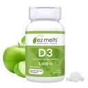 EZ Melts Dissolvable Vitamin D3 5.000 IE, Sugar-Free, 3-maand levering - 1 verpakking