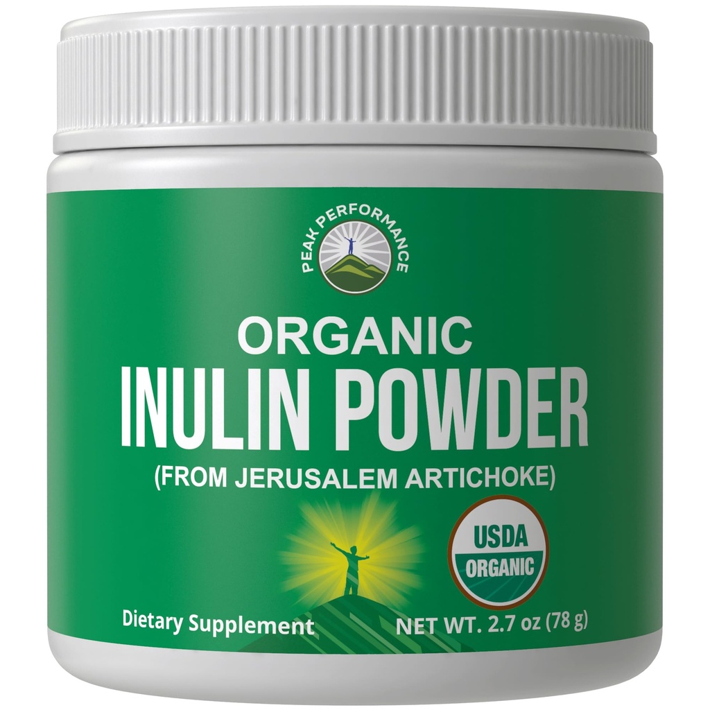 Organische Inulinepoeder Natuurlijke Prebiotische Vezel voor Gut Health. USDA Organic Raw Plant Based Vegan Prebiotics FOS Supplement van Jerusalem Artichoke. HSA + FSA in aanmerking komende vitaminen alleen goedgekeurde lijst