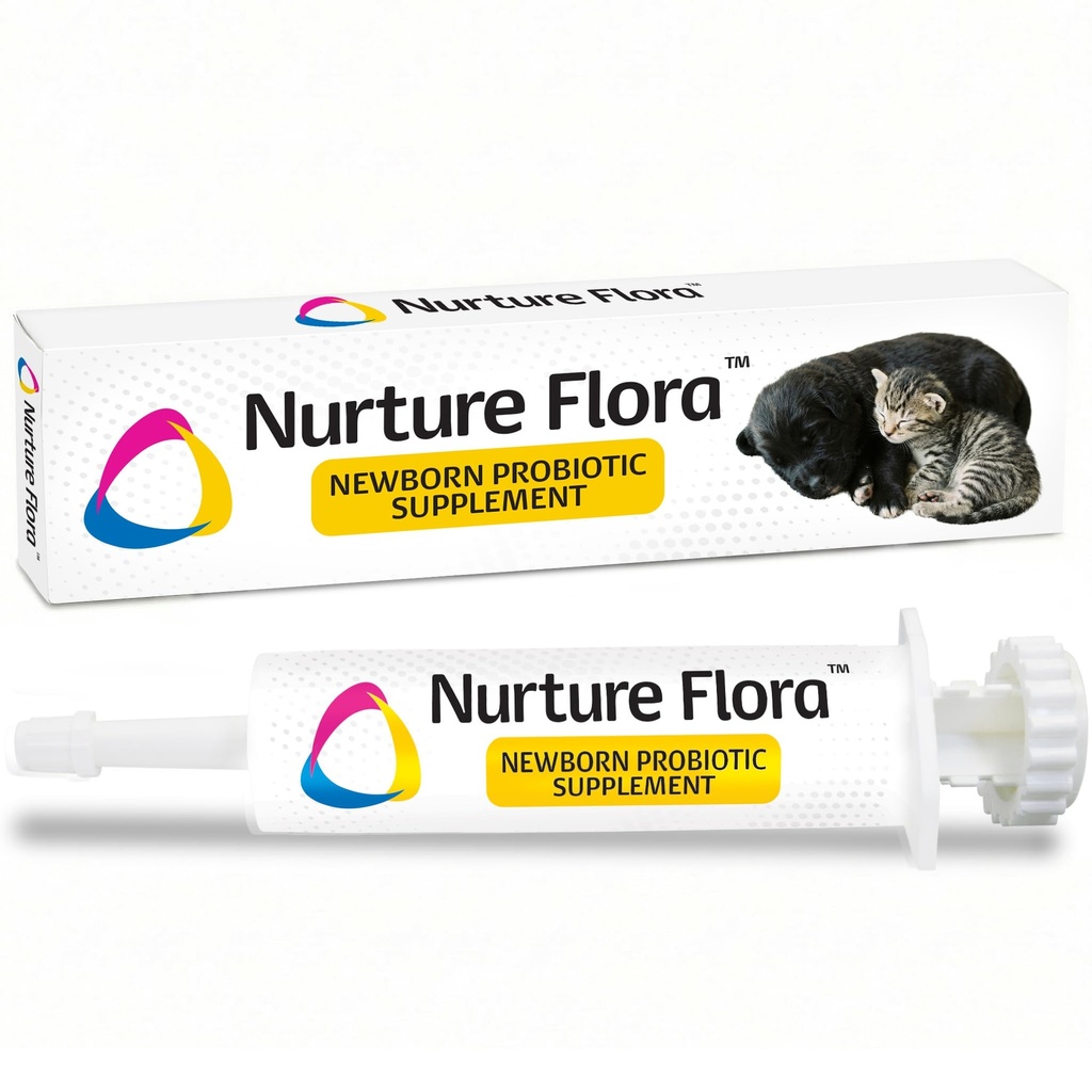 Revival Animal Health Breeder's Edge Nurture Flora pour les chiots et les chatons. Supplément Colostrum pour les chiots et chatons.Protéines et vitamines et minéraux.