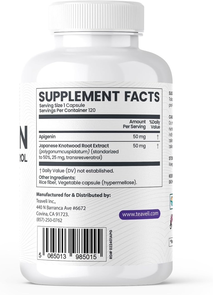 Teaveli Citicoline met Apigenin Bundle
