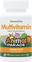 Natures Plus Dierenparade Kinderen Kauwbare Multivitamine - Oranje smaak - 180 Animal-Shaped Tablets - Bevordert gezondheid en welzijn - Vegetarisch, Glutenvrij - 90 Serven