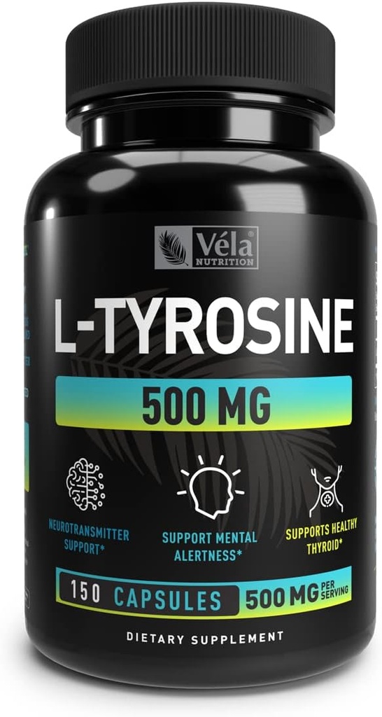 L-Tyrosine Capsules 500mg per Serving 
