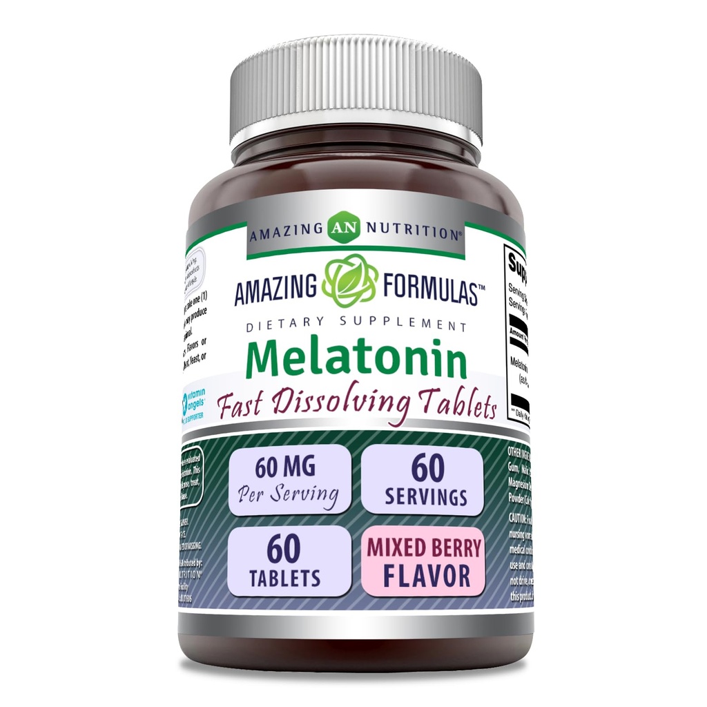Verbazingwekkende Formules Melatonine Fast Dissolving Supplement 
