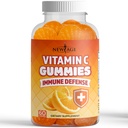 NIEUWE AGE Vitamine C Gummies Oranje Vitamine C Gummy - Ondersteunt gezond immuunsysteem - Vegetarisch zonder gluten (60 Gummies)
