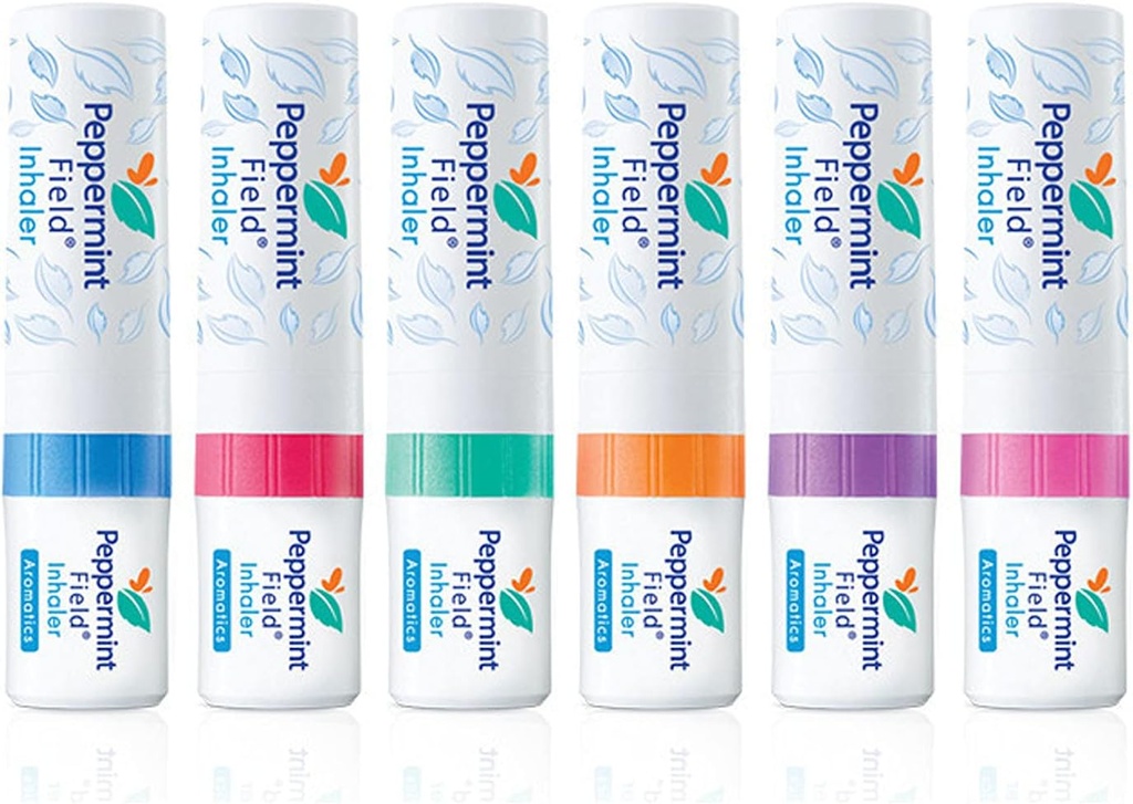 Pepermunt veldnasale inhalator - Sterke pepermunt Thaise inhalator - Verpakking van 6