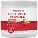 genezen Biologische Beetwortelpoeder - Nitric Oxide Beet, gezonde bloeddruk ondersteuning, bloedcirculatie Superfood Blueberry smaak - 30 porties
