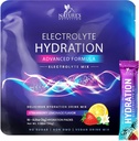 Elektrolyten Hydration Packets - Keto Recovery Powder with Kalium, Magnesium, Natrium, Zink & Vitamine C, Suikervrij, Hydration Electrolyte Liquid Drink Mixes, Vegan, Aardbei Citroen (16 Pack)