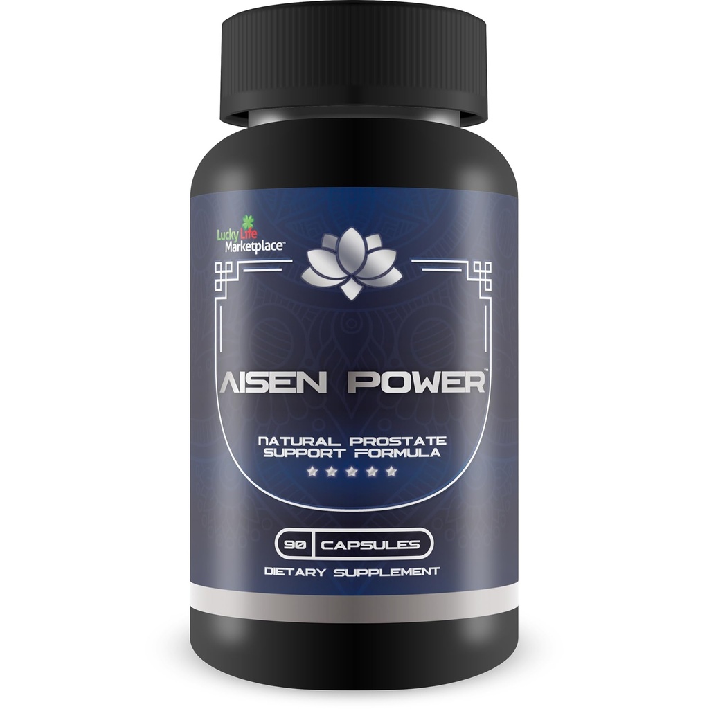 Aisen Power Supplement - Mannelijke Prostaat Ondersteuning Supplement - Hulp gezonde urinestroom en blaas legen - Verminderde ontsteking ondersteuning - Prostaat grootte ondersteuning - Aisen Power Pillen