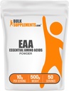 BulkSupplements.com Essentiële Aminozuren Poeder - Essentiële Aminozuren Supplement, EAA Powder - Unflavored & Gluten Free, 10g per Serving, 500g (1.1 lbs) (Pack of 1)