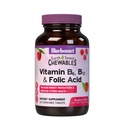 Bluebonnet Voeding Aarde Zoet Vitamine B6, B12, Plus Foliumzuur Kauwtabletten, Veganistisch, Vegetarisch, Glutenvrij, Sojavrij, Melkvrij, Kosjer, 60 Kauwtabletten, Framboos Smaak