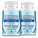 Immuun Support Supplement, 10-in-1 Immuun Verdediging met vitamine C,B6,B12,VIT D, Zink, Echinacea Turmeric Vlierbessen Immuun Boosters voor volwassenen - 120 Capsules(2 Pack)