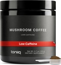 Toniiq Low-Caffeine Paddestoel Koffie - Ultra High Potency 10:1 Geconcentreerde Extract - Colombiaanse Sourced Beans with 10 Mushroom Blend, Lion's Mane & Cordyceps - Functionele Koffie Alternatief