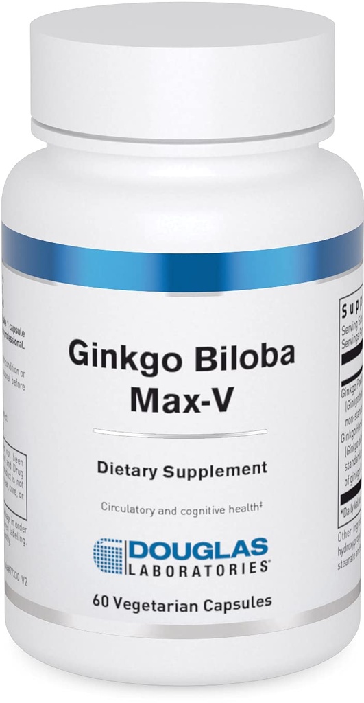 Douglas Laboratories Ginkgo Biloba Max-V Ondersteunt gezonde circulatie 60 capsules