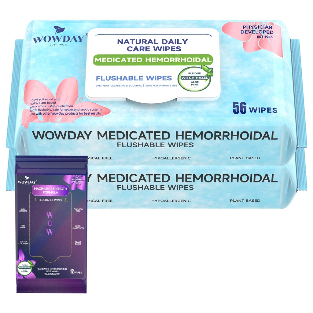 Flushable Hemorrhoid Wipes 