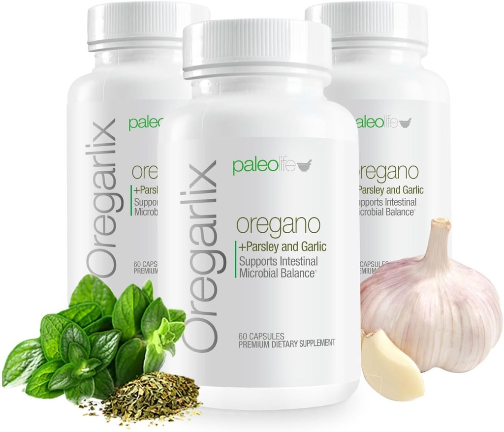 Premium Oregarlix. Gut Health Supplement. Microbial Balance with Premium Prebiotics - Help Houd Goede Bacteriën Gezond & Groeien - 100% Natuurlijke (3-pack)