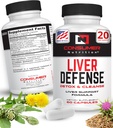Lever Support Supplement - Lever Verdediging Lever Reiniging Detox - Made with Solarplast, Artichoke Leaf, Milk Thistle Seed, & More, for Metabolisme & Immune Response 60 Capsules