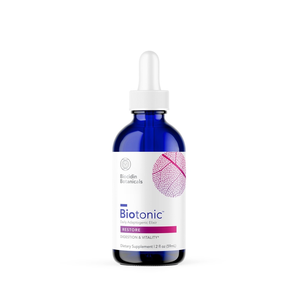 Recherche bio-botanique Tonique adaptogène biotonique - gouttes de teinture liquide Supplément adaptogène pour aider à restaurer l'énergie et aider à réduire la fatigue occasionnelle - Elixir à base de plantes pour le soutien immunitaire (2 oz)