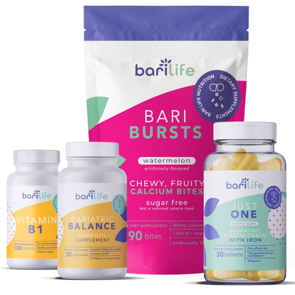Bari Life Gastric Sleeve, Gastric Bypass Vitamine en Supplement Starter Kit (Watermelon)