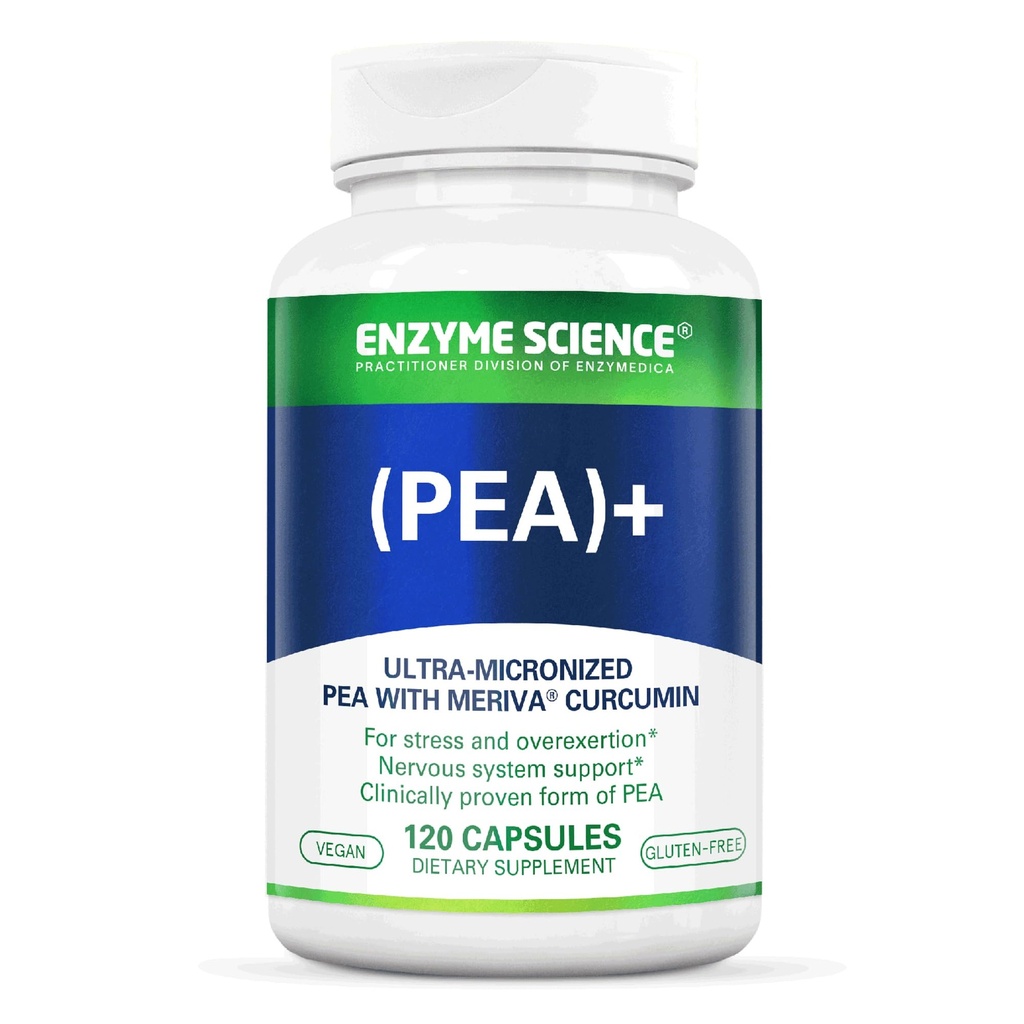 Enzyme Science Pea + Curcumine curcumine curcumine supplémentaire pour le soutien physiologique aide à soutenir les systèmes nerveux, immunitaires et musculaires - 120 capsules