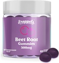 Drappels Beetwortel Gummies with Beetwortelpoeder 500mg, Grape Seed Extract 300mg, Vitamine B12 & Niacin 