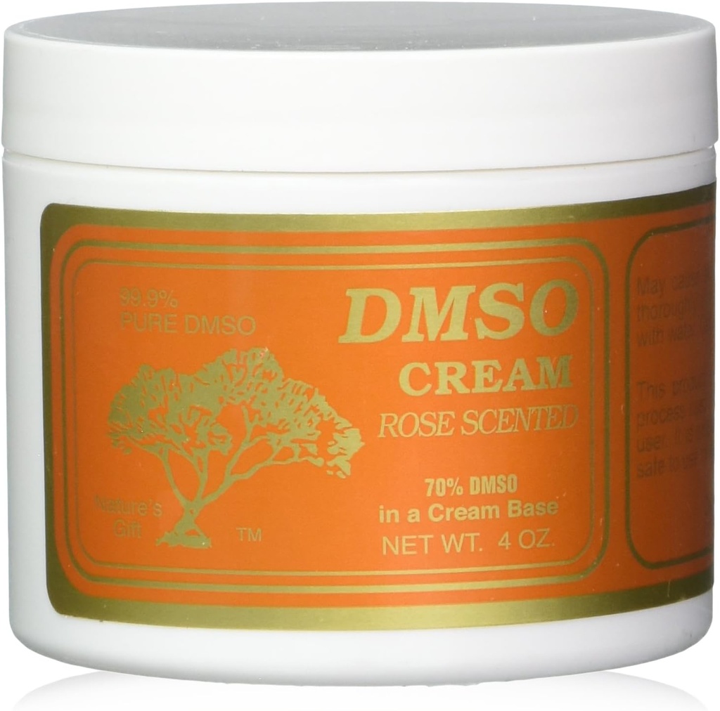 DMSO-crème, rozengeur, 4 Oz