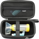 RAIACE Hard Travel Storage Case Compatibel met Astma Inhaler, Inhalator houder Astma Bag met mesh zak voor medicijnen en accessoires. (alleen geval) - Zwart