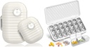Reizen pil Organisator, 7 dagen & pil Organizer 3 keer per dag, 7 dagen pil Box - GloDeals Weekly pil Organizer Dagelijkse geneeskunde Container Dispenser geval voor vitamine visolie supplement