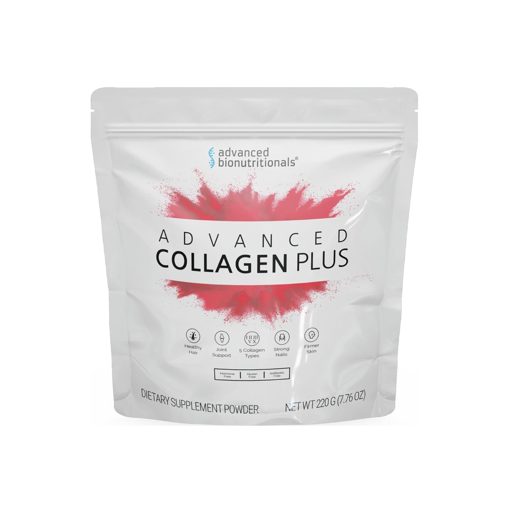Geavanceerd Collageen Plus Poeder 5 Soorten Collageen (I, II, III, V, X) met Biotine & Chondroitin Sulfate 