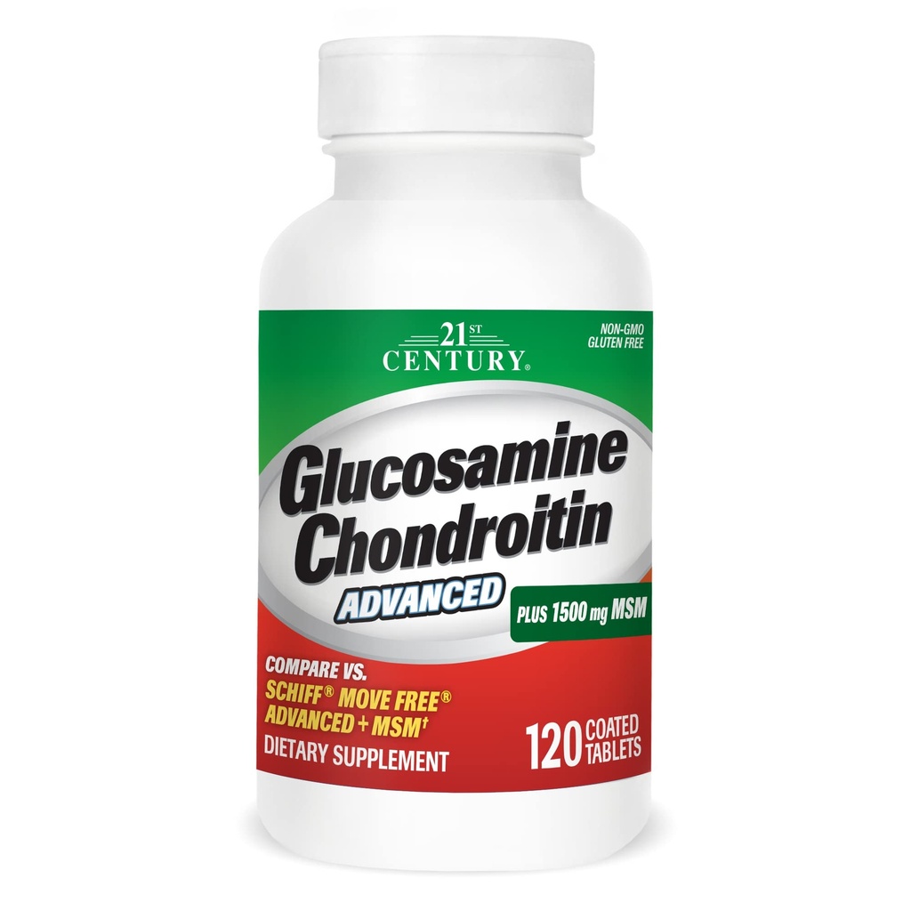 21e Century Healthcare Glucosamine Chondroitin Advanced 120 Tabs (27291)