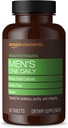 Elementen Mannen één dagelijkse Multivitamine, 62% Whole Food Cultured, Vegan, 65 Tablets, 2 maanden voorraad (Verpakking kan variëren)
